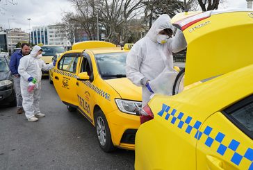 İstanbul taksileri BRC işbirliği ile dezenfekte ediliyor