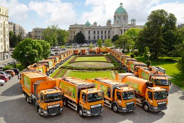 DAF Trucks Belgrad'a 44 şehir temizlik aracı teslim etti
