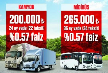 Anadolu Isuzu’dan Kamyon ve Midibüste şimdi al 3 ay sonra öde kampanyası