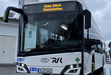 Köln ilk hidrojenli otobüsünü test ediyor