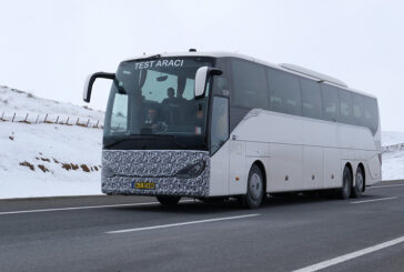 Mercedes otobüslerin yol testleri Türkiye'de